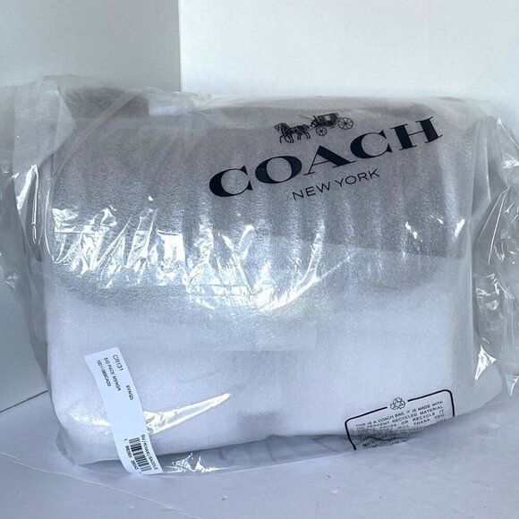 Coach Pace Messenger Bag Brown Signature Canvas Leather Unisex - Picture 3 of 9